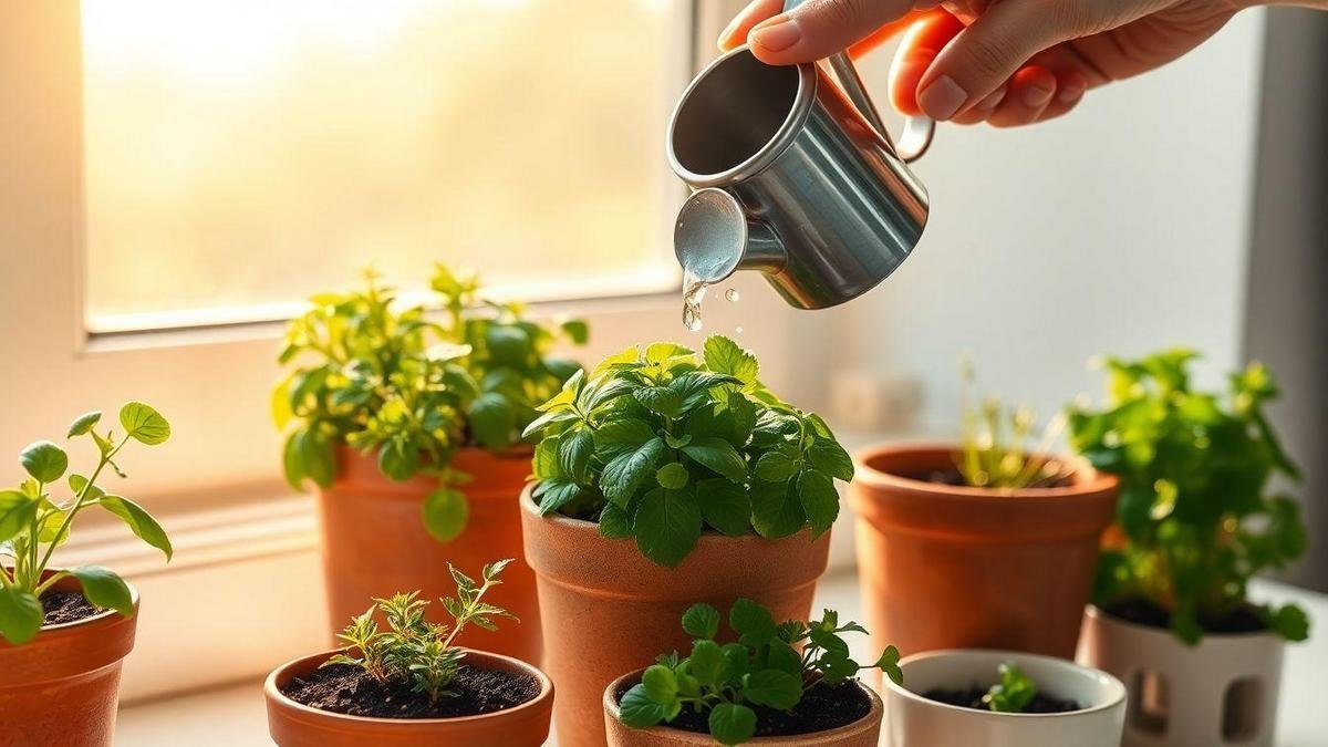How I Keep My Herbs Happy with Watering and Light