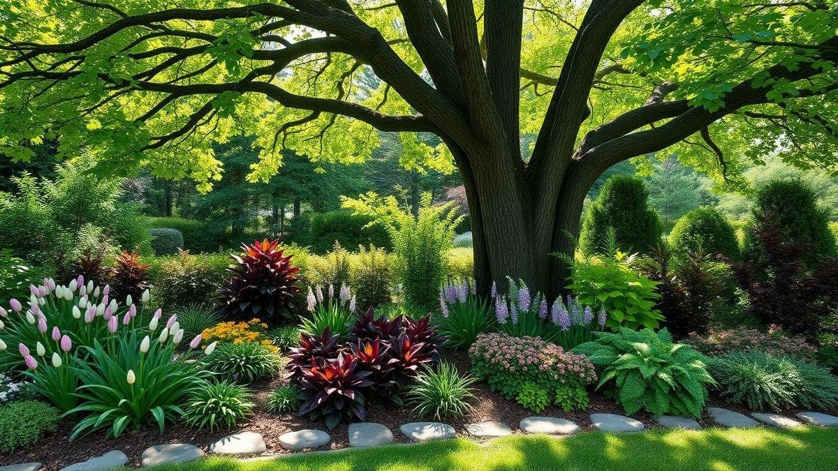 How I Plan Seasonal Color Under Trees Using Shade Tolerant Plants for colorful landscaping under trees