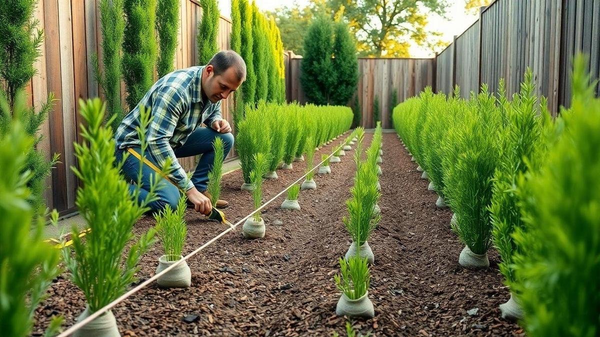 How I space and plant quick privacy screen plants for fast results