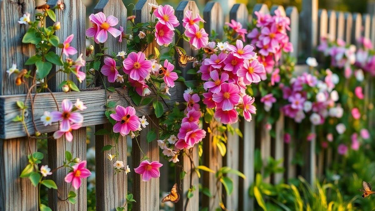 How I Use Flowering Vines for Fences to Add Color and Pollinators