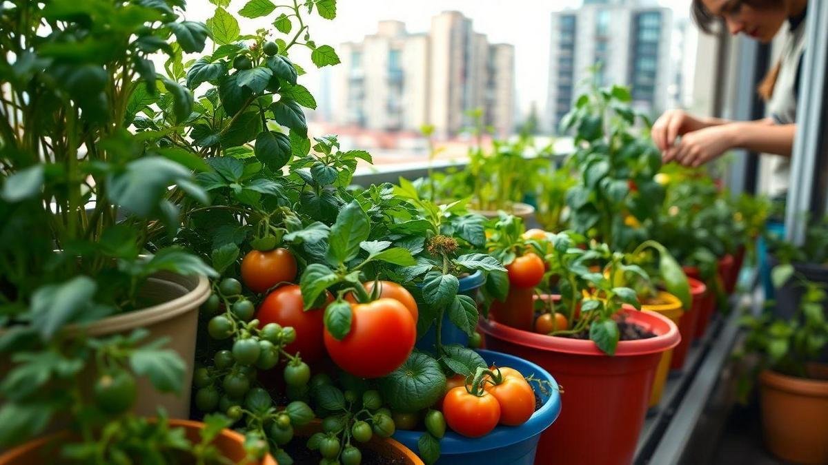 I handle pests, pruning, and harvest for edible plants in balcony containers