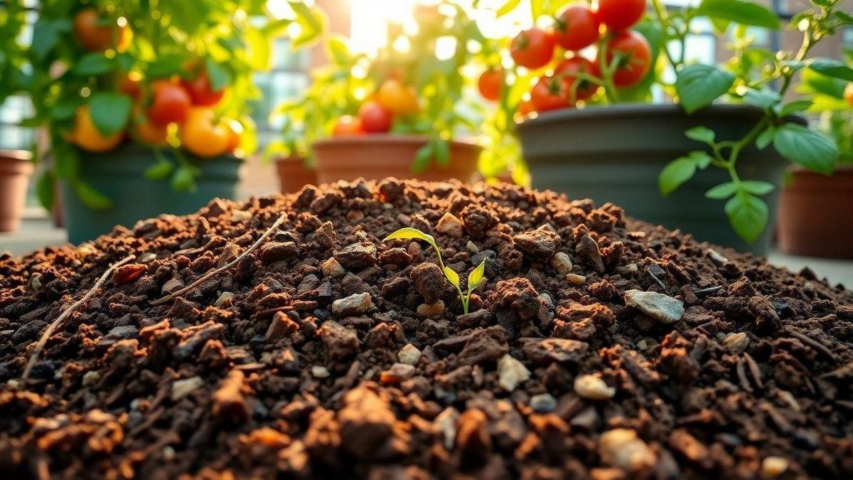 I mix a soil mix for container edibles that drains and feeds well