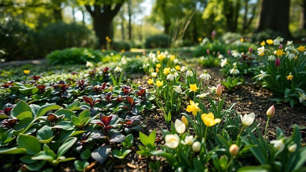 My go-to shade garden groundcovers for northern climates and spring bulbs