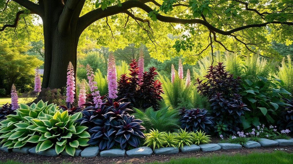 My Go-To Shade Tolerant Plants for colorful landscaping under trees